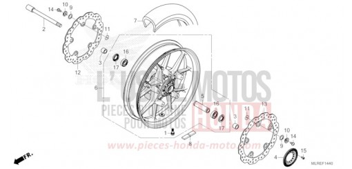 ROUE AVANT CB500FACT de 2026